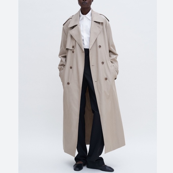 NWT Vintage Eaton Trenchcoat Dead stock Men/Unisex Cream Utility Military 44S - Picture 3 of 16